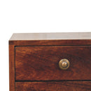 Mini 2 DrawerCalifornia Walnut Bedside Nightstand Artisan