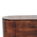 California Walnut Rounded Lid up Blanket Box Artisan