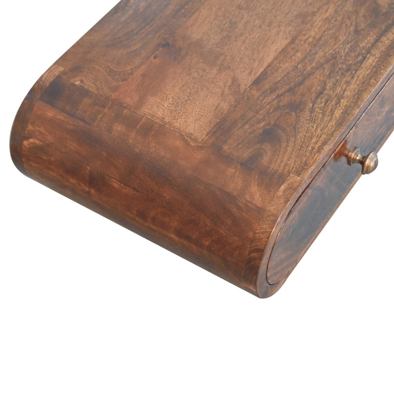 Wall Mounted California Walnut Console Table Artisan