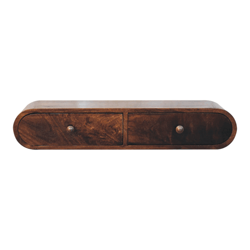 Wall Mounted California Walnut Console Table Artisan