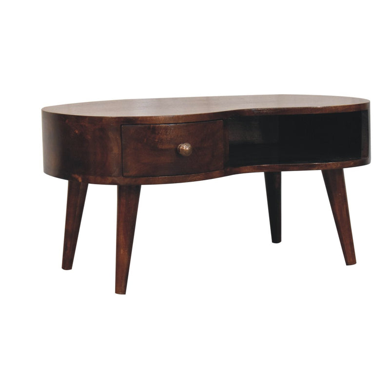 California Walnut Wave Coffee Table Artisan