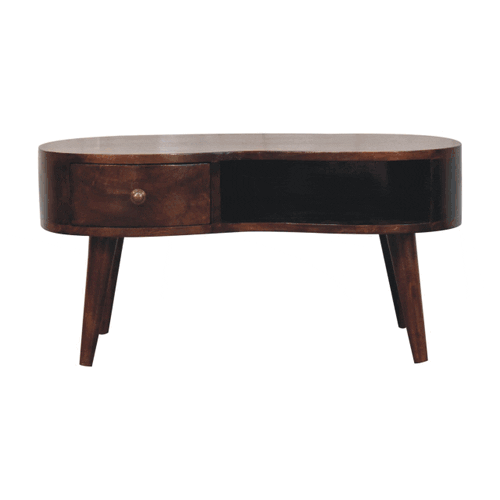 California Walnut Wave Coffee Table Artisan