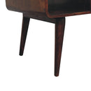 Curved California Walnut Coffee Table Artisan