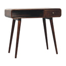 Curved California Walnut Writing Desk Artisan