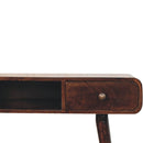 Curved California Walnut Writing Desk Artisan