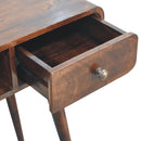 Curved California Walnut Writing Desk Artisan