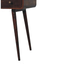 Curved California Walnut Writing Desk Artisan