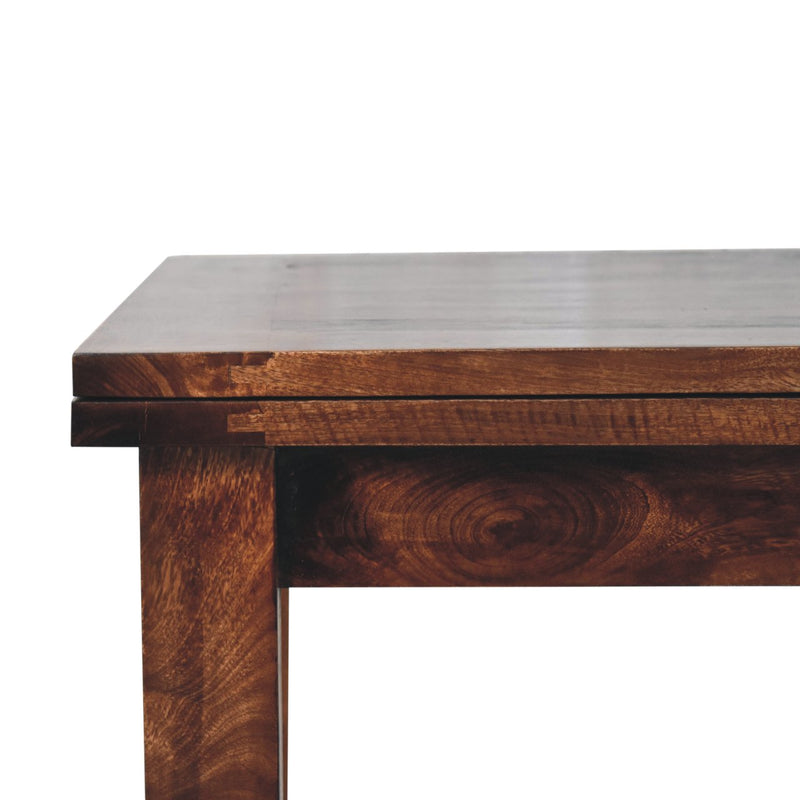 California Walnut Extendable Butterfly Dining Table Artisan
