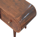 California Walnut Circular TV Stand Artisan