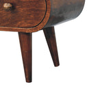 California Walnut Circular TV Stand Artisan