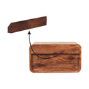 Honey Caramel 2 Drawer Floating Bedside Nightstand Artisan