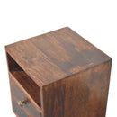 Mini Classic California Walnut Bedside Nightstand Artisan