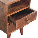 Mini Classic California Walnut Bedside Nightstand Artisan