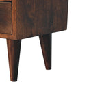 Mini Classic California Walnut Bedside Nightstand Artisan