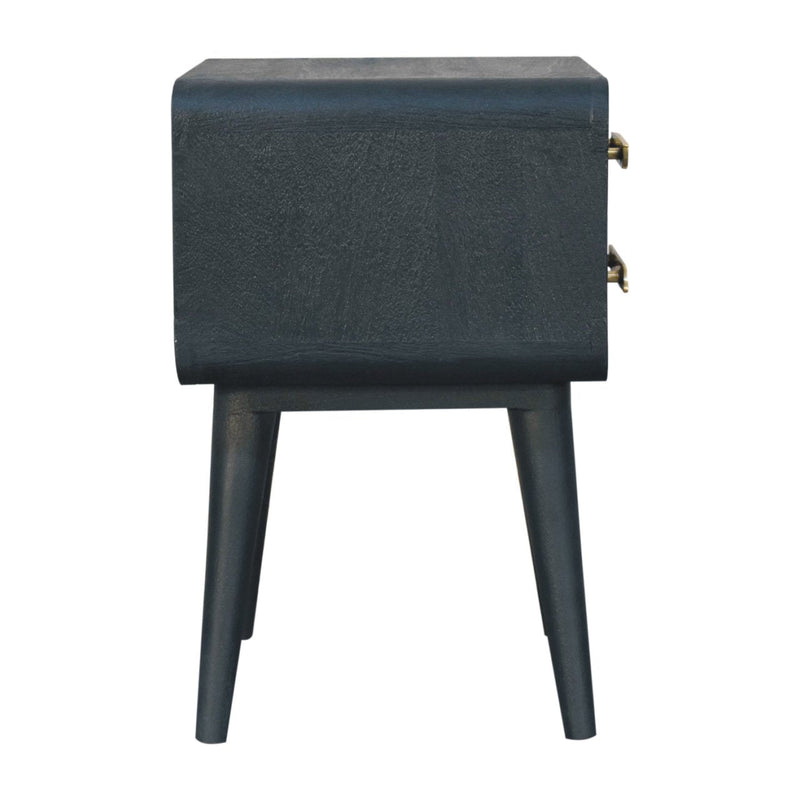 Midnight Teal Bedside Nightstand Table Artisan