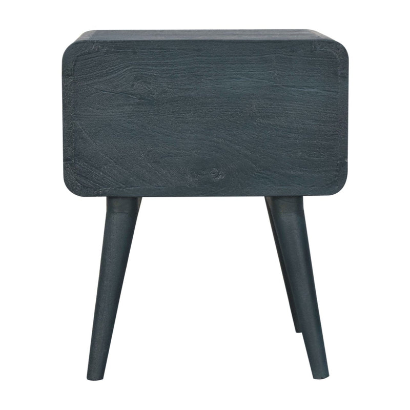 Midnight Teal Bedside Nightstand Table Artisan