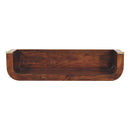 Indira California Walnut Floating Console Table Artisan