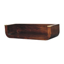 Indira California Walnut Floating Console Table Artisan