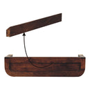 Indira California Walnut Floating Console Table Artisan