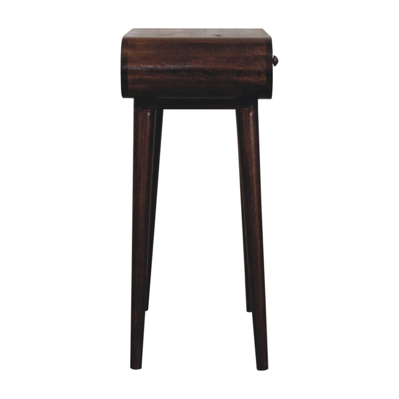 Mini California Walnut Dressing Table with Foldable Mirror Artisan