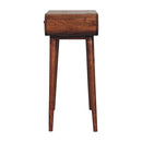 Mini Honey Caramel Dressing Table with Foldable Mirror Artisan