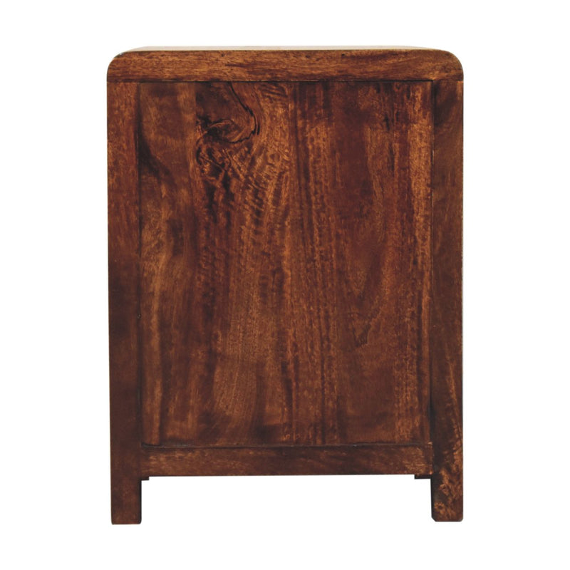 California Walnut Naya Bedside Nightstand Artisan