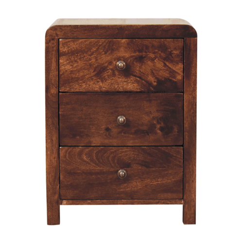 California Walnut Naya Bedside Nightstand Artisan
