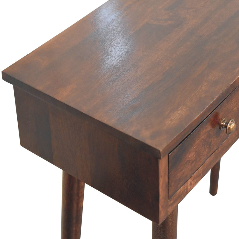 California Walnut Hallway 2 Drawer Console Table Artisan