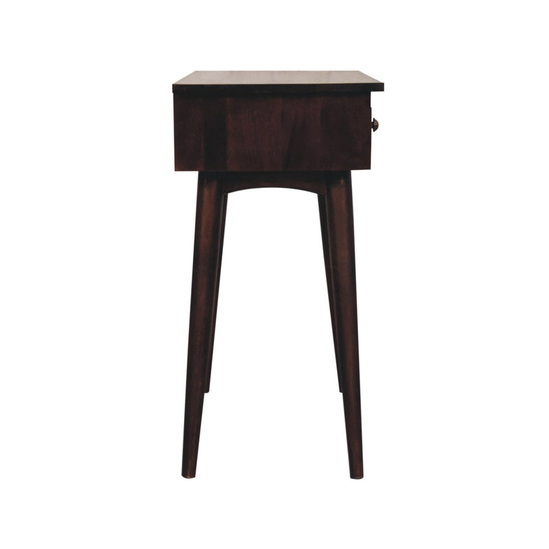 California Walnut Hallway 2 Drawer Console Table Artisan