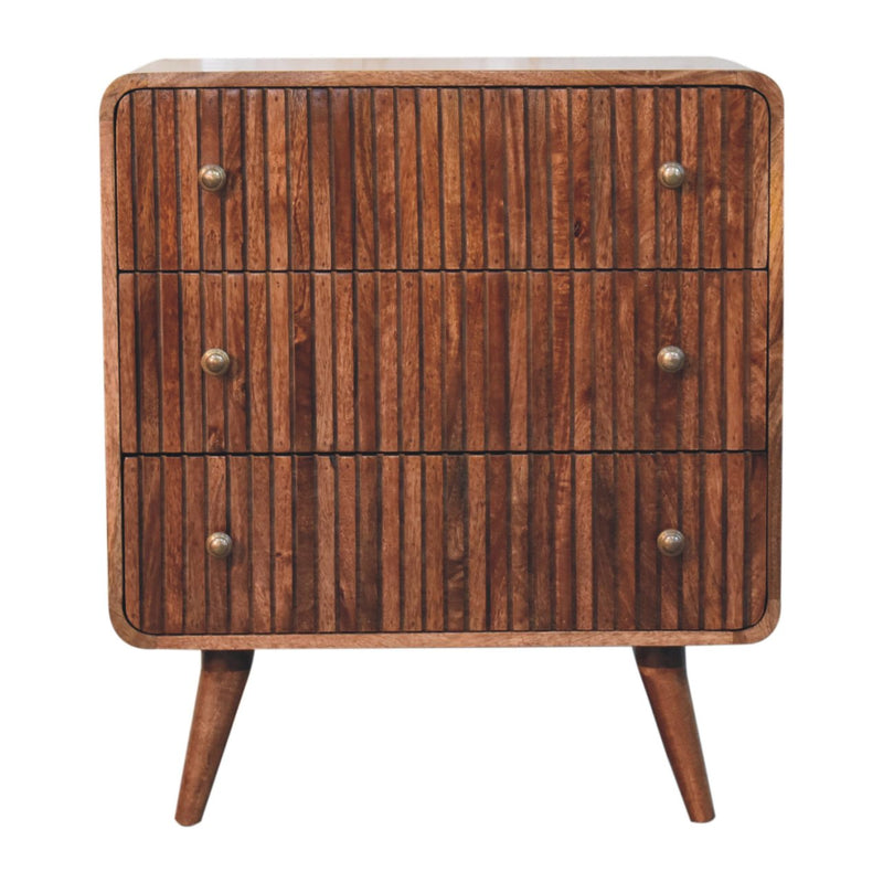 Honey Caramel T-bar Ridged Chest Artisan