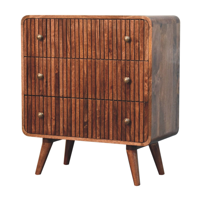 Honey Caramel T-bar Ridged Chest Artisan