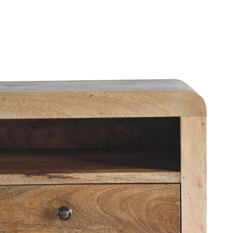 Chunky Oak-ish Floating Bedside Nightstand Artisan