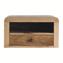 Chunky Oak-ish Floating Bedside Nightstand Artisan