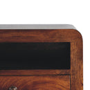 Chunky Chestnut 1 Drawer Wall Mounted Nightstand Artisan