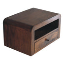 Chunky Chestnut 1 Drawer Wall Mounted Nightstand Artisan