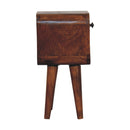 Extra Mini Chestnut Curve Lower Bedside Nightstand Artisan
