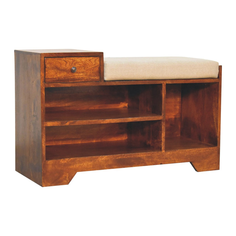 Retreat Chestnut Shoe Bench Artisan