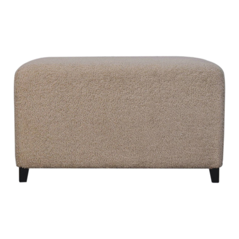 Bliss Cream Boucle Ottoman Artisan