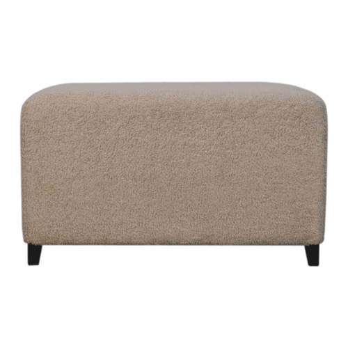 Bliss Cream Boucle Ottoman Artisan