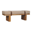 Belmont Cream Boucle Bench Artisan