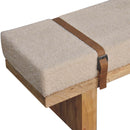 Belmont Cream Boucle Bench Artisan