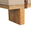 Belmont Cream Boucle Bench Artisan