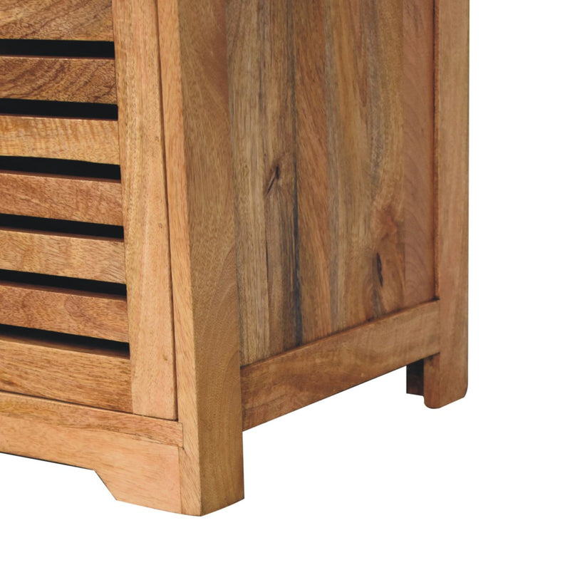 Shutter Oak-ish Shoe Bench Artisan
