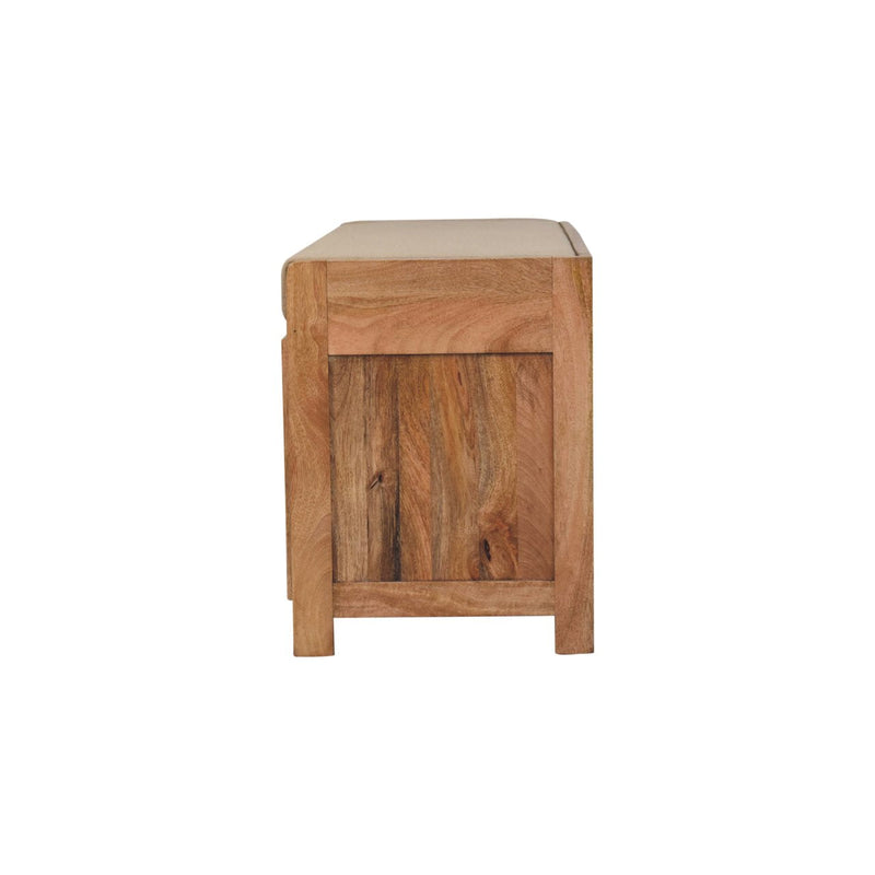 Shutter Oak-ish Shoe Bench Artisan