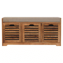 Shutter Oak-ish Shoe Bench Artisan