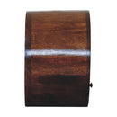 Floating Circle Chestnut Bedside Nightstand Artisan