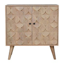 Hourglass Carved Marble Cabinet Artisan