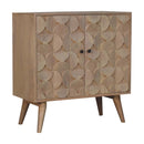 Hourglass Carved Marble Cabinet Artisan