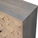 Hourglass Carved Marble Cabinet Artisan