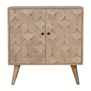 Hourglass Carved Marble Cabinet Artisan